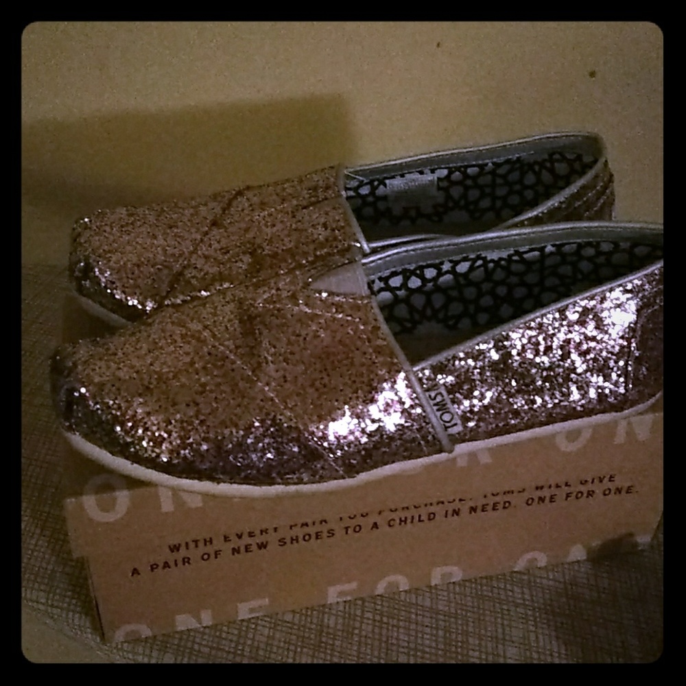 Bright multi Glitter Toms